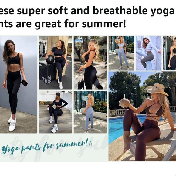 PHISOCKAT Women's High Waist Leggings with Pockets - Picture 13 of 16